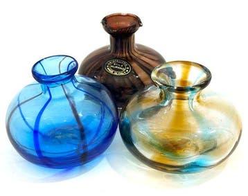 Murano 3 Vasetti Vintage – Anni 60. - Vaas - Veelkleurig