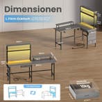 Gaming bureau - Gaming desk - Gaming tafel - 170x100 cm - Gr, Verzenden, Zo goed als nieuw