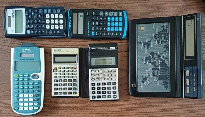 Rekenmachine - 1982–2024 - Lot Vintage, Spelcomputers en Games, Spelcomputers | Overige Accessoires
