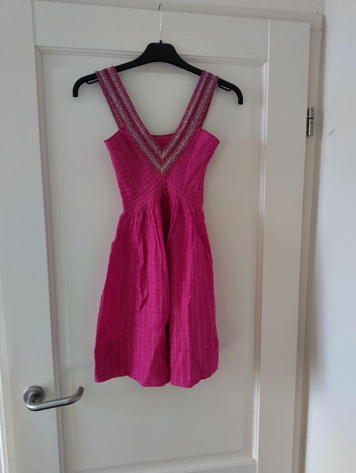 feestelijk roze zomerjurkje maat XXS, Kleding | Dames, Jurken, Boven de knie, Roze, Maat 34 (XS) of kleiner, Zo goed als nieuw