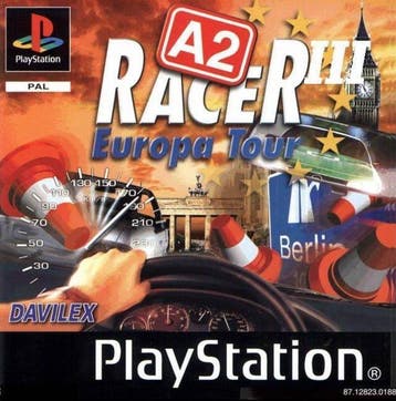 A2 Racer 3 Europa Tour - Playstation 1 - Geek Out!, Gebruikt, Racen en Vliegen, 2 spelers, Eén computer
