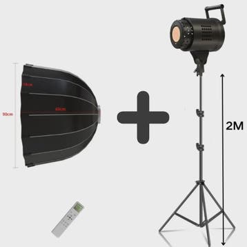 135W Bowens LED Studio Lamp met 90cm Honeycomb Softbox & Sta, Audio, Tv en Foto, Verzenden, Nieuw