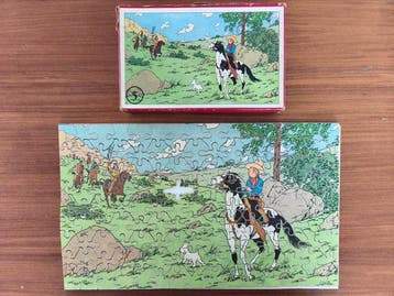 Tintin - Puzzle en bois - Tintin en Amérique ,les indiens -, Nieuw