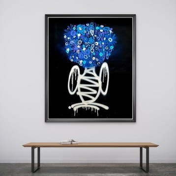 Nuno Barbedo (1983) - Flowers of love (XL Size Painting), Antiek en Kunst