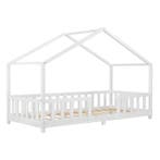 Kinderbed Treviolo met uitvalbeveiliging 90x200 cm wit mat, Verzenden, Nieuw