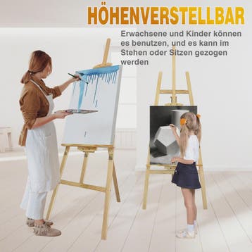Professionele Houten A-Frame Schildersezel - 1.5m Hoog, Vers, Dieren en Toebehoren