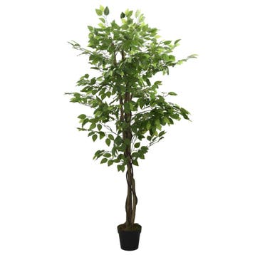 vidaXL Kunstplant ficus 1008 bladeren 180 cm groen, Verzenden, Nieuw