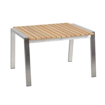 *WOONWINKEL* Brafab Naos RVS Tuin Bijzettafel Met Teakhout, Verzenden, Nieuw