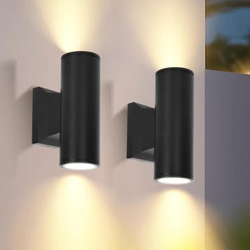 Wandlamp buiten - Tuinverlichting - Buitenverlichting - 2 st, Verzenden, Zo goed als nieuw