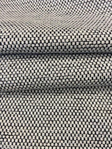 Hoogwaardig! Luxe geweven stof zwart en wit - Textiel - 500