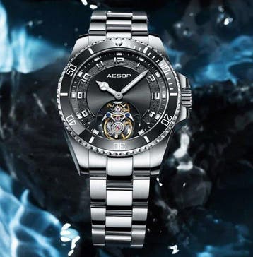 Aesop - TOURBILLON - Diamond - Swiss - Unique Flying Power, Nieuw
