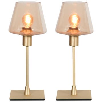 2x Tafellamp E14 fitting Touch on/off, Steinhauer, Ancill, Nieuw