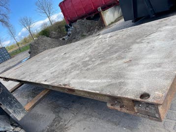 Brug deel zwaar 6 x 2,5 meter 40 ton rijplaat dragline schot
