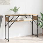 vidaXL Consoletafel Artisan Eiken 105x30x75cm Bewerkt hout, Verzenden, Nieuw