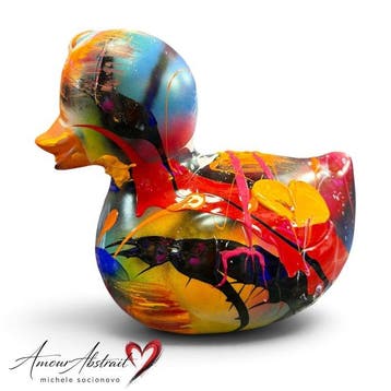 michele socionovo - Rubber Duck Amour abstrait limited