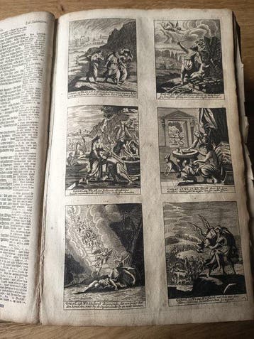 [ZELDZAME DRUK / PRRINT-BIBLE] Biblia, De gantsche H., Antiek en Kunst