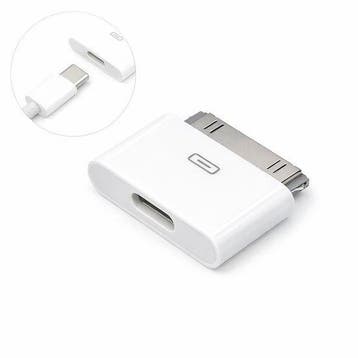 USB-C Adapter wit - USB-C naar Apple 30-pins adapter, Ophalen of Verzenden, Nieuw
