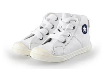 Jopper Hoge sneakers Jongens in maat 22 Wit, Verzenden, Schoenen, Zo goed als nieuw, Jongen of Meisje