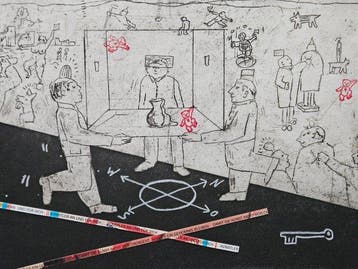 Heinz Treiber (1943) - Satirisches Motiv