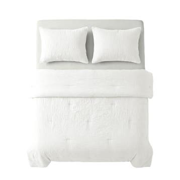 Lazy all-in-one dekbed Mousseline - crème-wit - 2-persoons |, Huis en Inrichting, Slaapkamer | Beddengoed, Verzenden, Nieuw