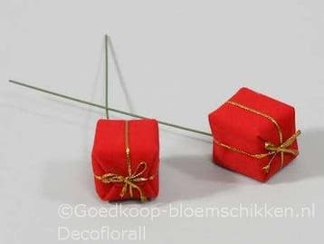 Giftboxes Rood fluweel 25x25 mm pak 60 stuks, Ophalen of Verzenden, Nieuw