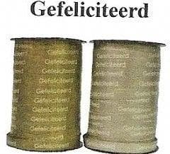 Krullint Cadeaulint Gefeliciteerd Zilver 10 mm rol, Ophalen of Verzenden, Nieuw