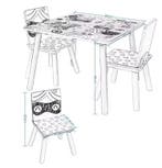 Kinder Tafel met 2 Stoelen Hout voor Leren en Spelen, Verzenden, Nieuw