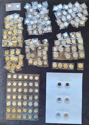 Italië, Republiek – Lotto 185 Monete Lire FDC Sigillate –