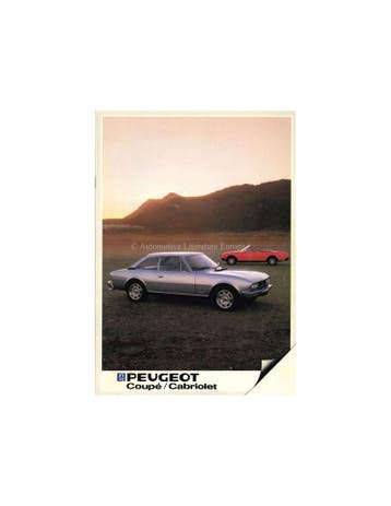 1983 PEUGEOT 504 COUPÉ | CABRIOLET BROCHURE NEDERLANDS, Nieuw, Peugeot, Author