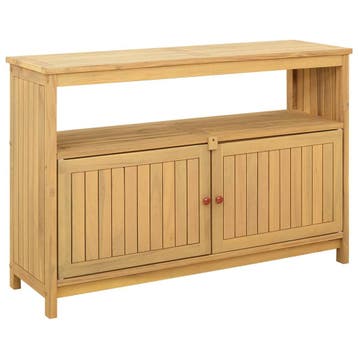 vidaXL Tuin Console Tafel met opslag Licht acacia 110 x 35 x, Verzenden, Nieuw