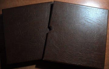Accessoires Nederland - Een leeg luxe Leuchtturm album met, Gestempeld