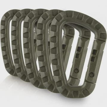 Tactische Karabijnhaak Clips D-Ring Gespen - Set van 1-10 St, Verzenden, Nieuw