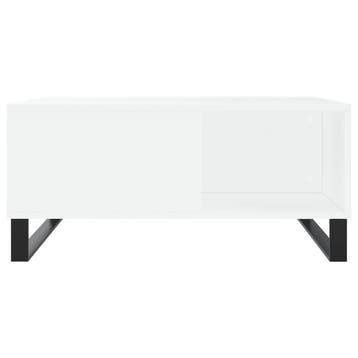 Salontafel 80x80cm wit - Retoertje deal - 36% korting, 50 tot 100 cm, Vierkant, Zo goed als nieuw, Metaal