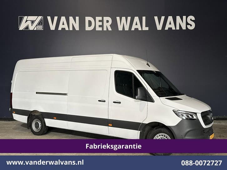 Mercedes-Benz Sprinter | 317 CDI 170pk L3H2 Fabrieksgarantie, Auto's, Gebruikt, Euro 6, Wit, Mercedes-Benz