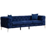 3-zitsbank Evila Originals Como In Marineblauw - Outlet, Huis en Inrichting, Driepersoons, 75 tot 100 cm, Ophalen of Verzenden