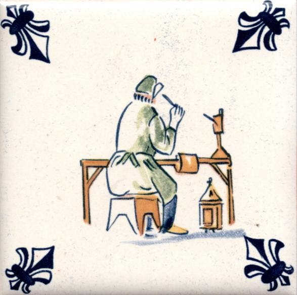 KLM Airline Business Class Delft Blue Tile Coaster - 75×75, Verzamelen, Beelden en Beeldjes, Zo goed als nieuw, Verzenden