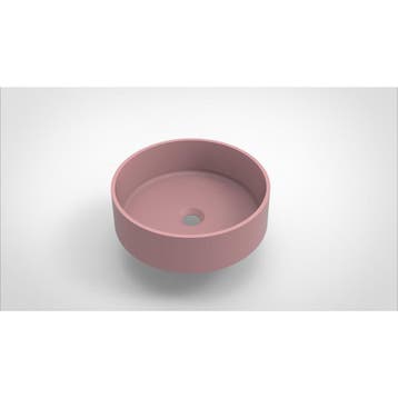 Opbouw Waskom Arcqua Case Rond 40 cm Mat Roze, Ophalen of Verzenden, Nieuw