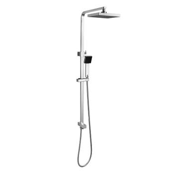 Regendoucheset met handdouche (vierkant) | 55% KORTING!, Ophalen, Nieuw, Chroom, Douche