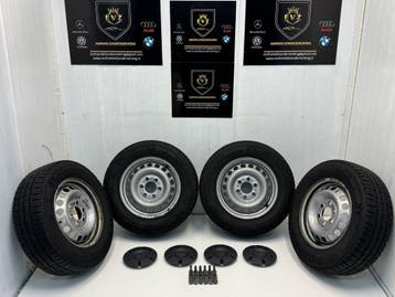 Org. Mercedes Sprinter 225/65R16C velgen met winterbanden, 16 inch, Banden en Velgen, Winterbanden, 225 mm