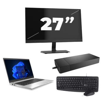 HP EliteBook 630 G9 -   i5-12e 16GB  - 256GB  + 1x 27 inch, Qwerty, Verzenden, 13 inch, Refurbished