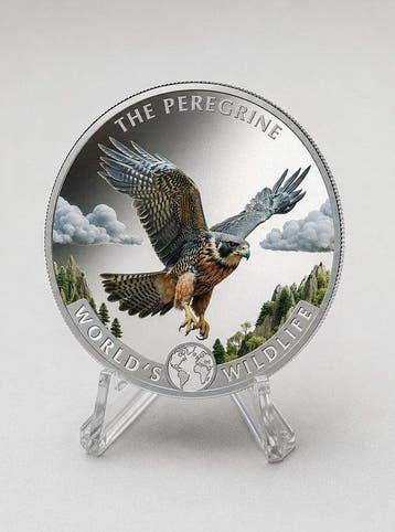Congo. 20 Francs 2024 – Peregrine Falcon (Wanderfalke) – 1