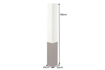 Vloerlamp PARIS CLASSIC 160 cm bruin met witte lampenkap -, Ophalen of Verzenden, Nieuw