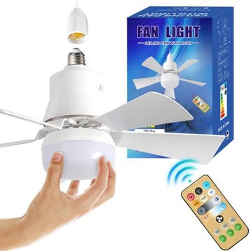 LED Plafondventilator E27 40W Dimbaar Stil, Verzenden, Nieuw