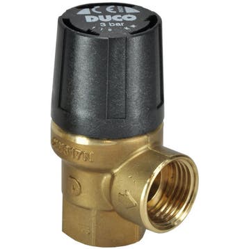 Riko Duco Veiligheidsventiel - 1/2BI - 3 bar, Ophalen of Verzenden, Nieuw