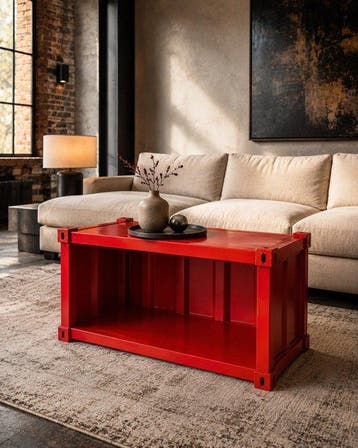 Dressoir - Industriële Container Kast / Salontafel - Staal -