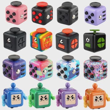 Fidget Cube & Dodecahedron: 6/12 Zijden Stressverlichter & S, Verzenden, Nieuw