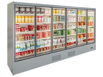 Icon LX wandkoeling B382 x D76 x H205 - grijs met motor, Nieuw in verpakking
