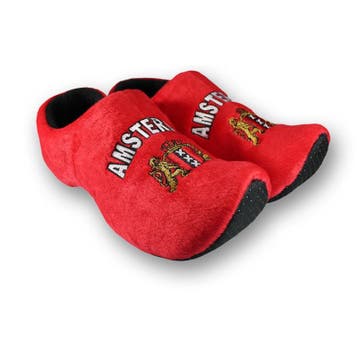 Klomppantoffels klompsloffen Amsterdam Rood  + geschenkverpa, Ophalen of Verzenden, Nieuw