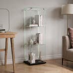 Glazen Vitrinekast met LED – Zwarte 3-Laags Displaykast, Huis en Inrichting, Kasten | Vitrinekasten, Verzenden, Nieuw