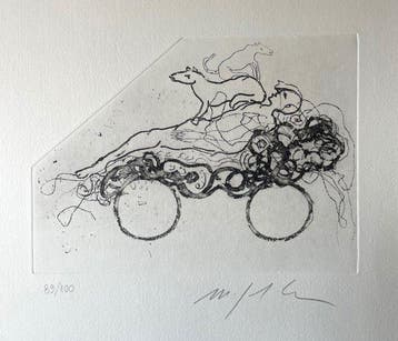 Mimmo Paladino (1948) - Senza titolo